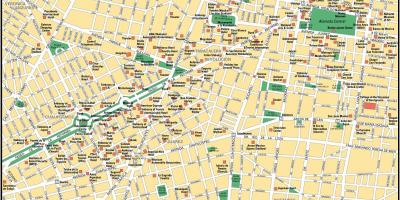 Kaart Mexico City huvipunktide