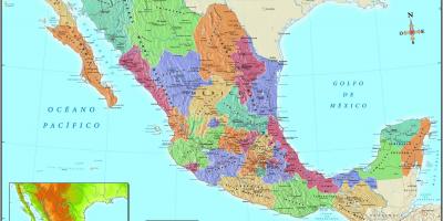 Kaart Mexico City zip kood