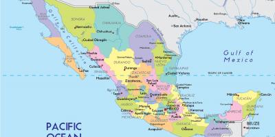 Kaart Mexico City riik