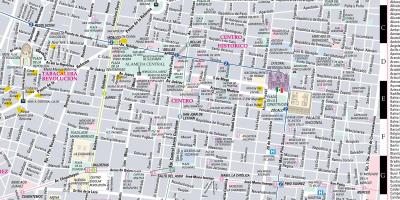 Kaart streetwise Mexico City