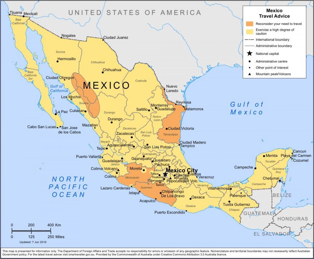 kaart Mehhiko Linna ja seda ümbritsevate piirkondade
