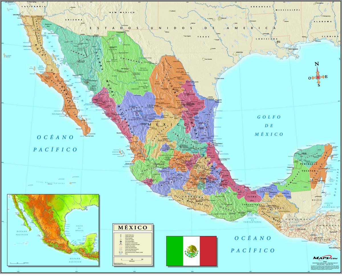 kaart Mexico City zip kood