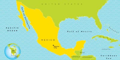 Kaart Mexico City
